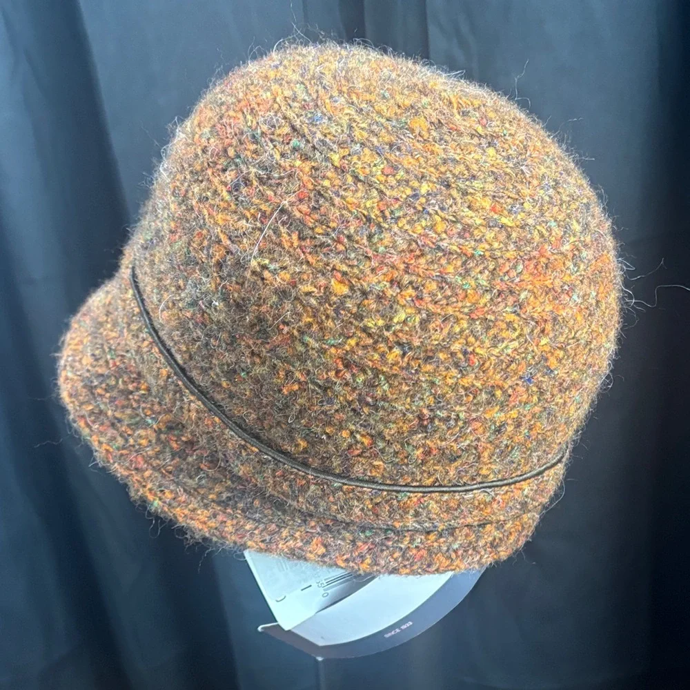 Betmar Multicolor Tweed Cloche Hat